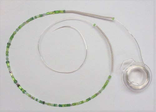 Judy Larson's Coiled, Beaded Slide - , Contemporary Wire Jewelry, Coiling, Coiling Wire, Wire Coiling, Slide an end bead on the wire